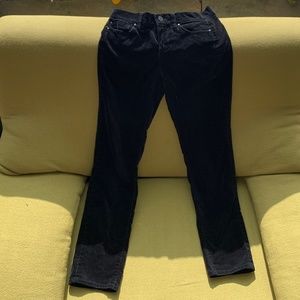 J.Crew Black Velvet Pants SZ 2